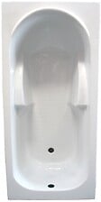 Baignoire rectangulaire accoudoirs pieds - Blanc - 160x70x55. ... 3760000482677 Baignoire rectangulaire accoudoirs pieds - Blanc - 160x70x55. ... 3760000482677