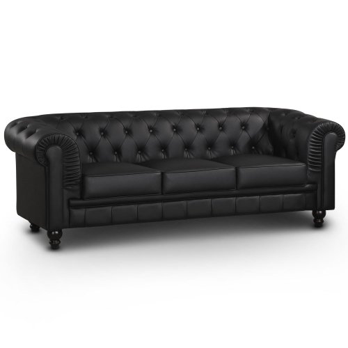 Intense Déco - Canapé Chesterfield 3 Places Reg...