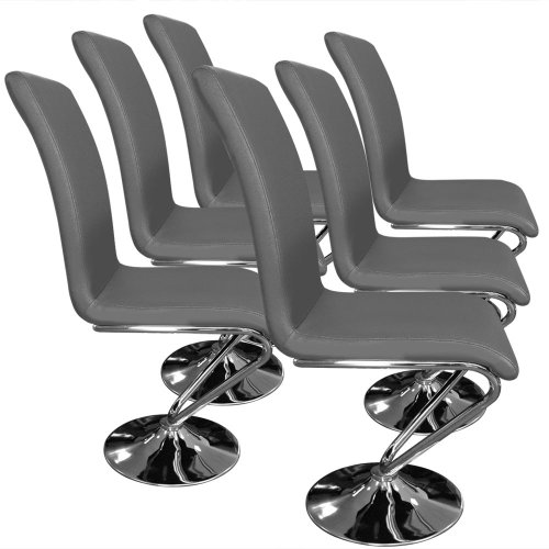 Intense Déco - Lot de 6 chaises Colami Gris