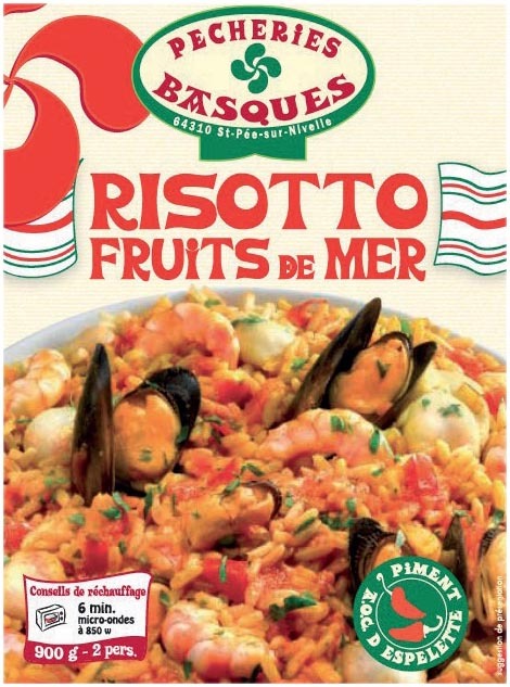  RISOTTO FRUITS DE MER “PECHERIES BASQUES” code EAN 3760002340203 