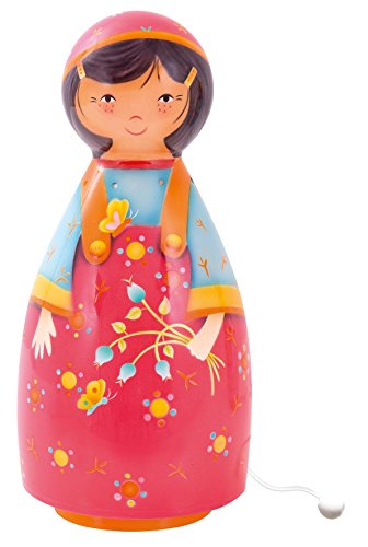 Lampe musicale fille aux fleurs