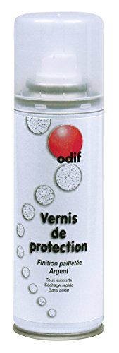 Bombe Vernis pailleté argent 125 ml