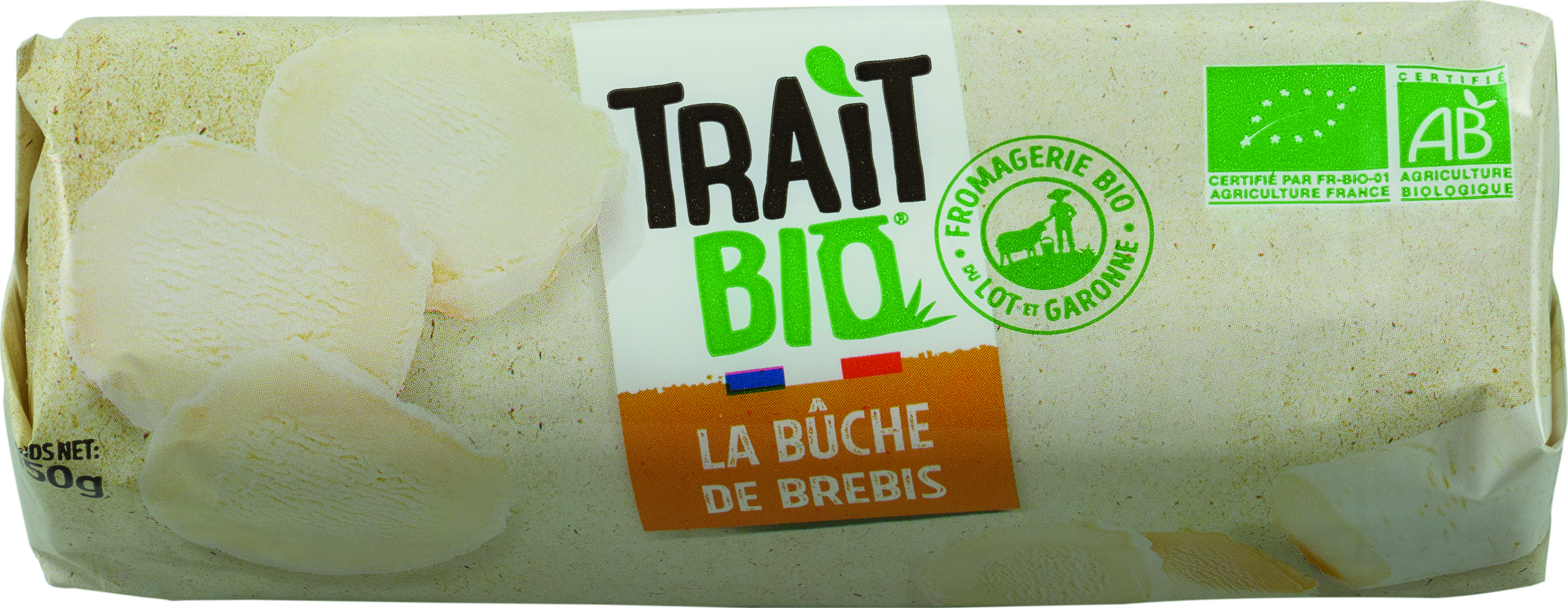 TRAIT BIO BÛCHE DE BREBIS BIO 20% MAT. GR. code EAN 3760013202750 