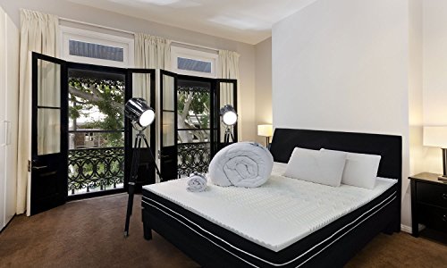 Topper surmatelas à mémoire de forme blanc 90 x...