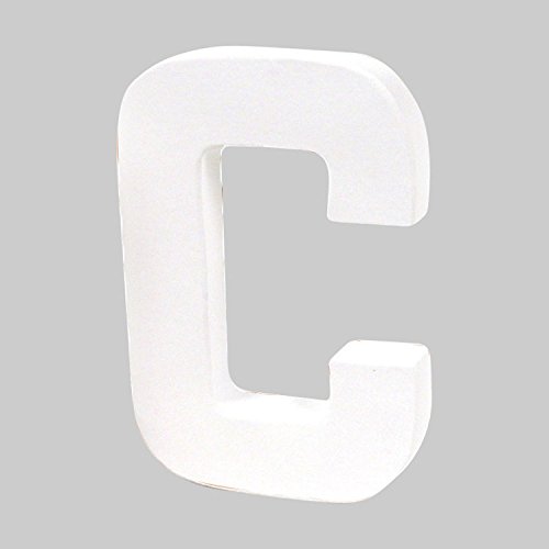 Décoration en papier mâché en forme de lettre c...