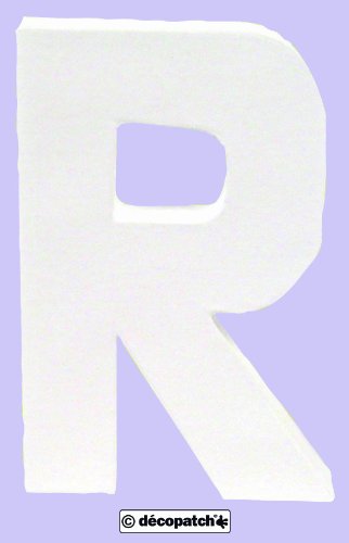 Décoration en papier mâché en forme de lettre r...