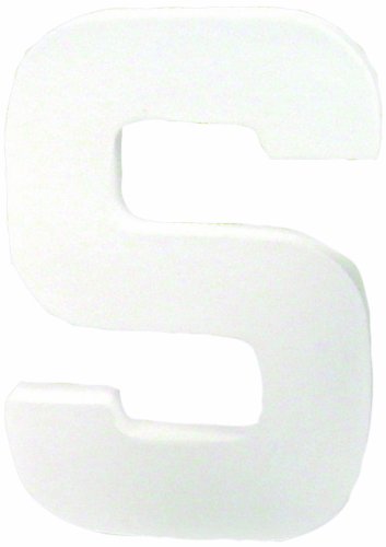 Décoration en papier mâché en forme de lettre s...