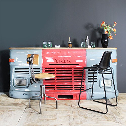 Bar industriel TATA 243cm en métal | S001