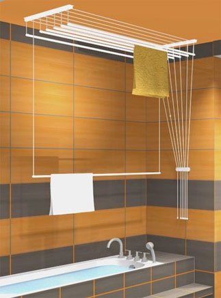 séchoir à linge suspendu au plafond ETEND'MIEUX...