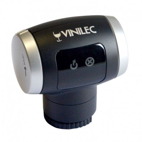 FIRST SELLER - Bouchon pompe à vide électrique extracteur d'air pour bouteille de vin VINILEC, parfait ustensile du Sommelier pour Bar et Vins pour accompagner vos tire-bouchons, seaux et pinces à glaçons, rafraîchisseurs, coupe-capsule 3760029460359 VINILEC