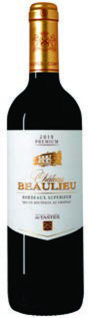 AOP(1) BORDEAUX SUPÉRIEUR CHÂTEAU BEAULIEU “PREMIUM” 2019. 3760032770490 (3760032770490)