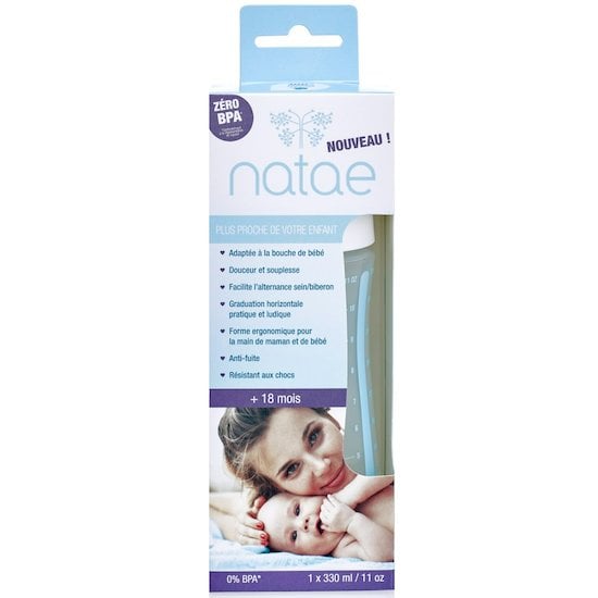  Natae Biberon PP col large tét silicone  330 ml code EAN 3760033030135 