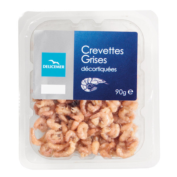 Delicemer Crevettes grises décortiquées code EAN 3760036820818 