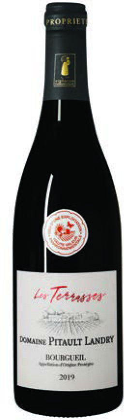  AOP(1) BOURGUEIL DOMAINE PITAULT LANDRY “LES TERRASSES” 2019. code EAN 3760039921994 
