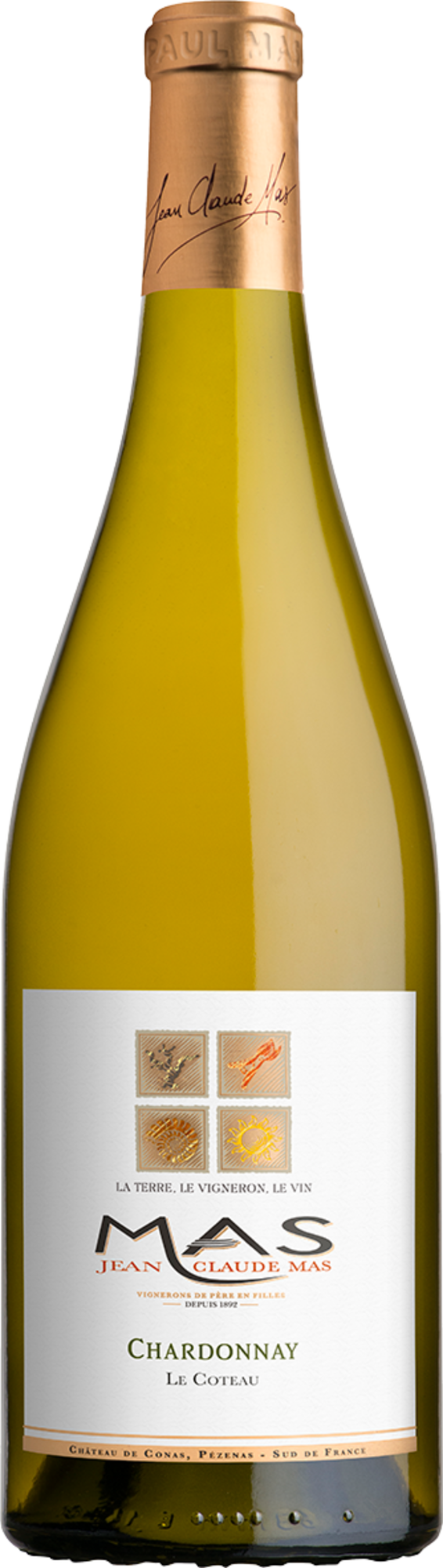 IGP PAYS D'OC CHARDONNAY BLANC SEC  - JEAN CLAU...