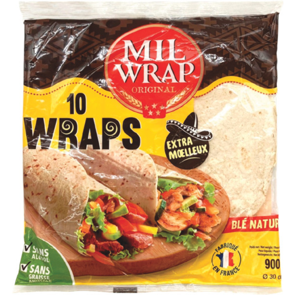 10 TORTILLAS DE 30CM
 3760042990390 MIL WRAP