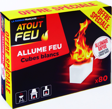 Allume feu cubes blancs 3760045331244 Atout feu Allume feu cubes blancs 3760045331244 Atout feu