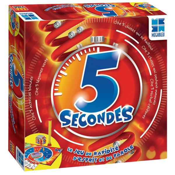 Megableu 5 Secondi Junior - Gioco Da Tavolo Di Velocità E Parole Per Famiglie E Amici, Da 3 A 6 Giocatori, Dai 6 Anni, 678031