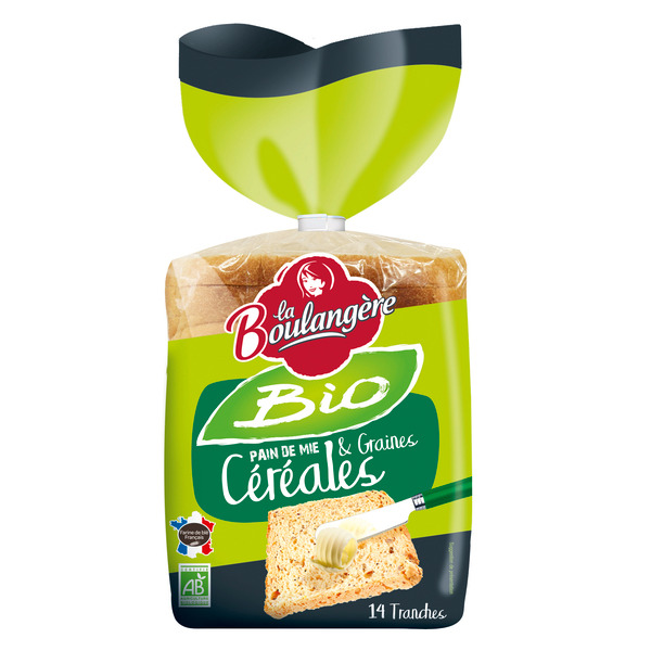 Pain de mie céréales & graines Bio