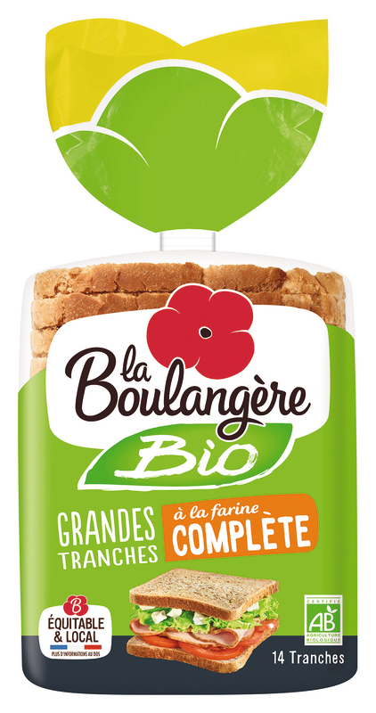 GRANDES TRANCHES BIO À LA FARINE COMPLÈTE La Bo...