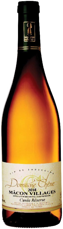 AOP(1) MÂCON-VILLAGES DOMAINE CHÊNE “CUVÉE RÉSERVE” 2018. 3760054320185 (3760054320185)