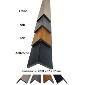  Cornière de finition pour lame Greenwall Claire voie anthracite code EAN 3760055272094 