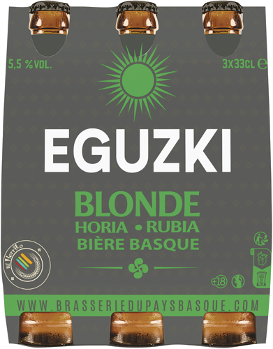 EGUZKI BIÈRE BLONDE code EAN 3760057370026 