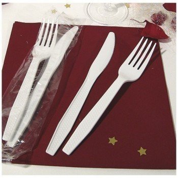 Sachet couvert 2/1 en PS blanc 3760059540120 MES VERRINES