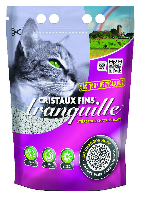 Litière Cristaux fins charbon actif