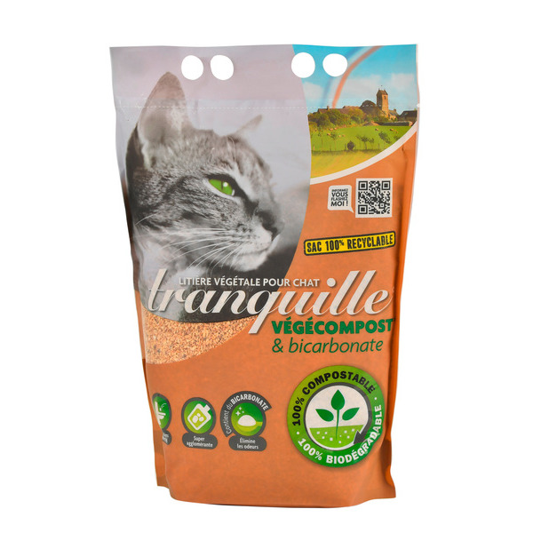 Litière biodégradable & compostable