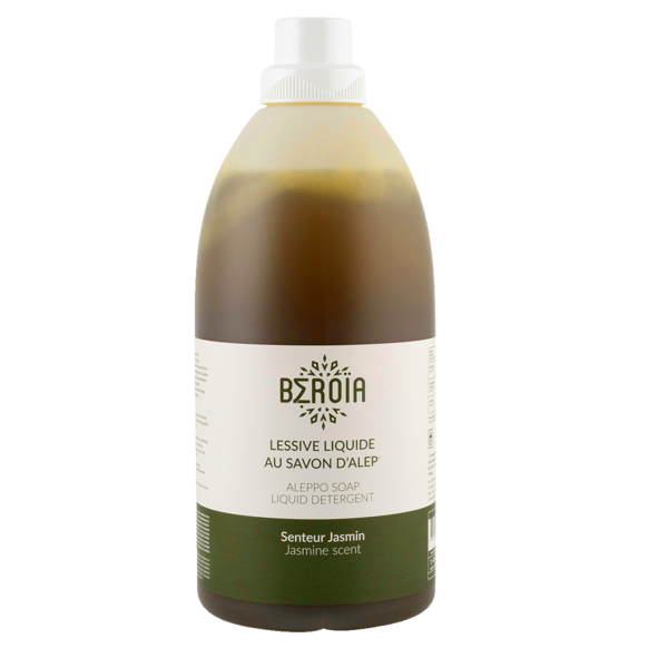 BEROÏA LESSIVE LIQUIDE AU SAVON D'ALEP PARFUM JASMIN 
BEROÏA code EAN 3760061220287 