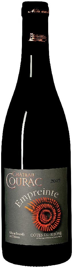  AOP(1) CÔTES DU RHÔNE CHÂTEAU COURAC “EMPREINTE” 2017. code EAN 3760062940573 