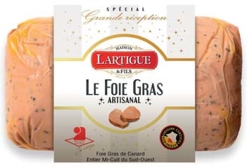 FOIE GRAS DE CANARD ENTIER MI-CUIT DU SUD-OUEST IGP(3)  NATURE "MAISON LARTIGUE & FILS" 3760067666638 (3760067666638)