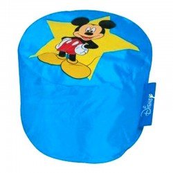 Pouf BLEU Mickey Disney pas cher FABRIQUE EN FR...