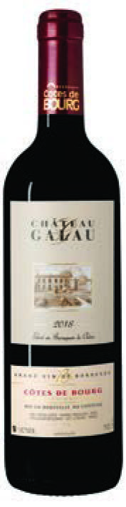AOP(1) CÔTES DE BOURG CHÂTEAU GALAU 2018. 3760074093595 (3760074093595)