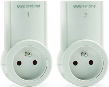 LOT DE 2 PRISES + 1 TÉLÉCOMMANDE