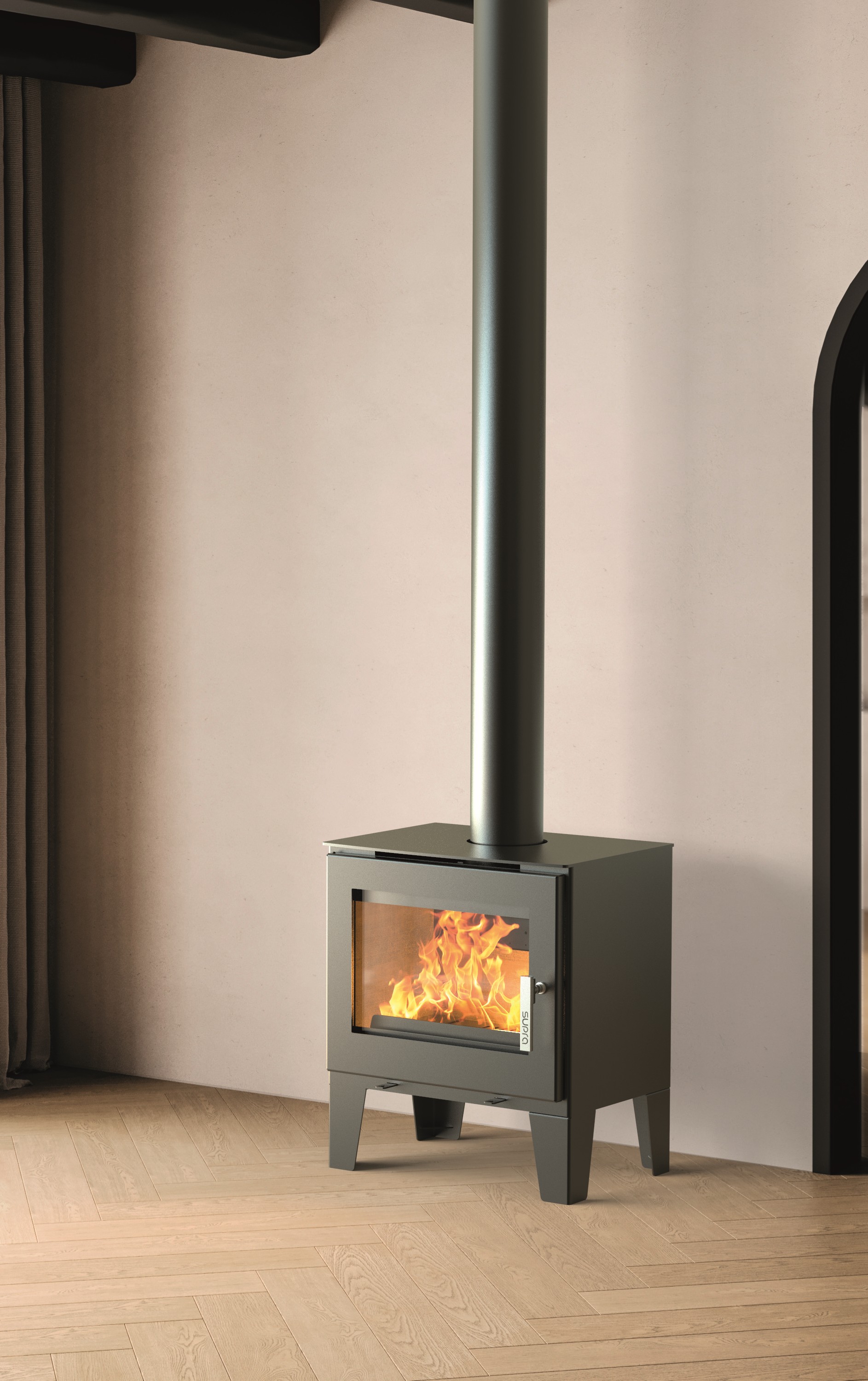 POELE A BOIS EN ACIER - 6,1KW SUPRA code EAN 3760075414245 