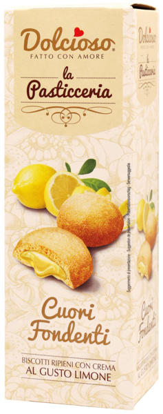 DOLCIOSO BISCUITS CŒUR FONDANT AU CITRON
 code EAN 3760077537751 