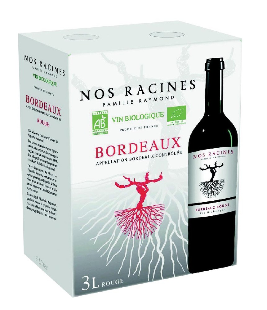  AOP (4) BORDEAUX BIO (3) ROUGE “NOS RACINES” code EAN 3760077982964 