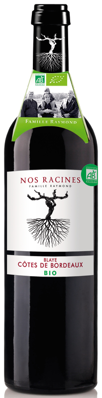 Nos Racines BIO AOP BLAYE CÔTES DE BORDEAUX ROUGE Nos Racines BIO code EAN 3760077984272 