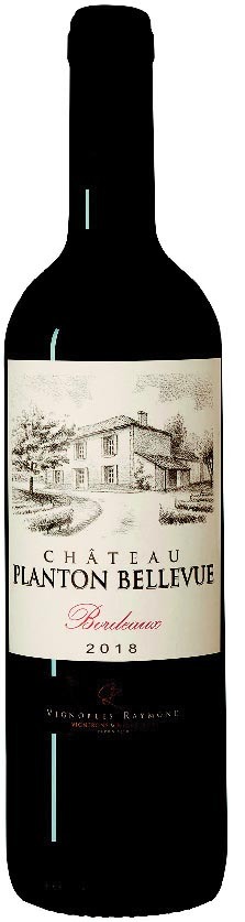 AOP(1) BORDEAUX(2) CHÂTEAU PLANTON BELLEVUE 2018. 3760077988607 