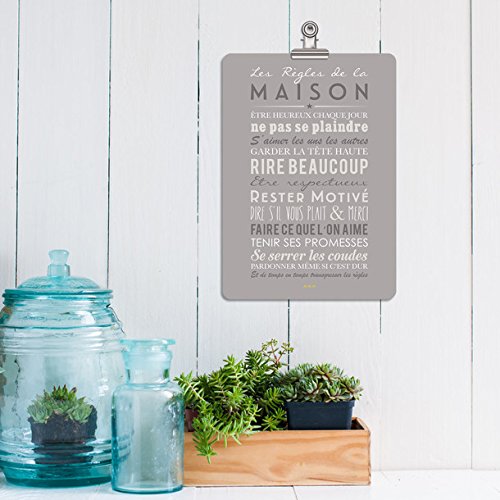 Mes Mots Déco Carte d'inspiration "les règles de la maison" 3760086492768 (3760086492768)
