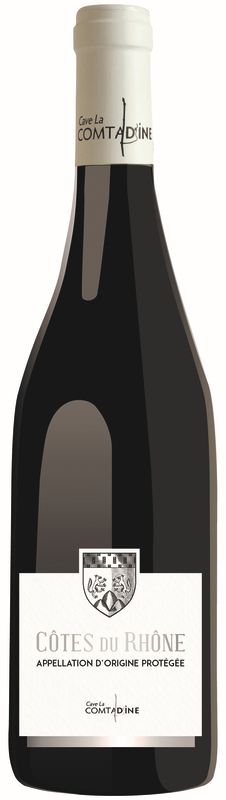 Blason AOP CÔTES DU RHÔNE ROUGE Blason code EAN 3760089690048 