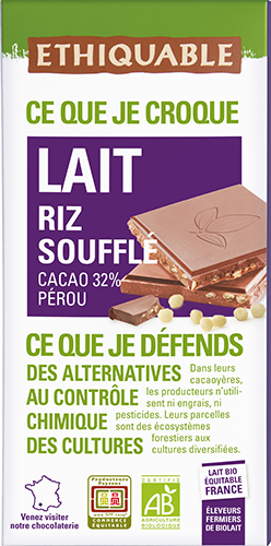 CHOCOLAT AU LAIT BIO