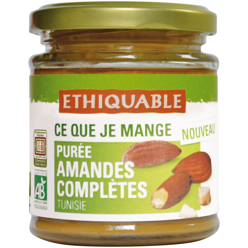 PURÉE BIO AMANDES COMPLÈTES Ethiquable