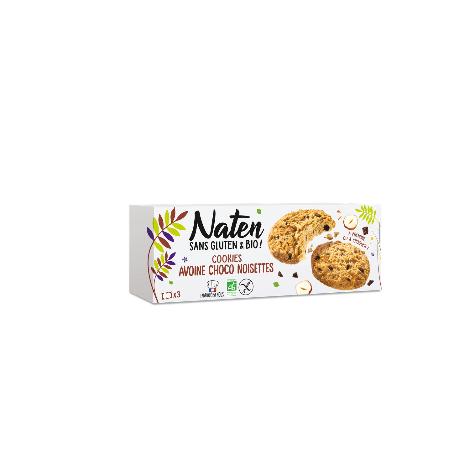 Cookies chocolat noisettes Bio NATEN