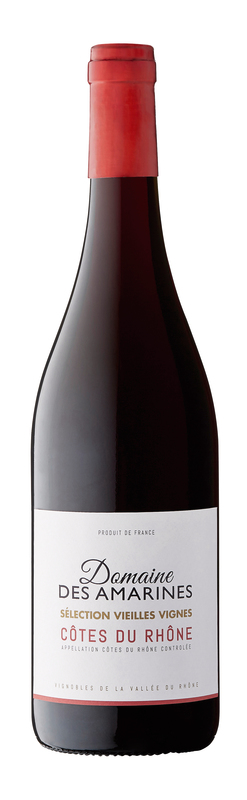 DOMAINE DES AMARINES "VIEILLES VIGNES" AOP COTES DU RHONE ROUGE 2018 DOMAINE DES AMARINES "VIEILLES VIGNES" code EAN 3760093624497 