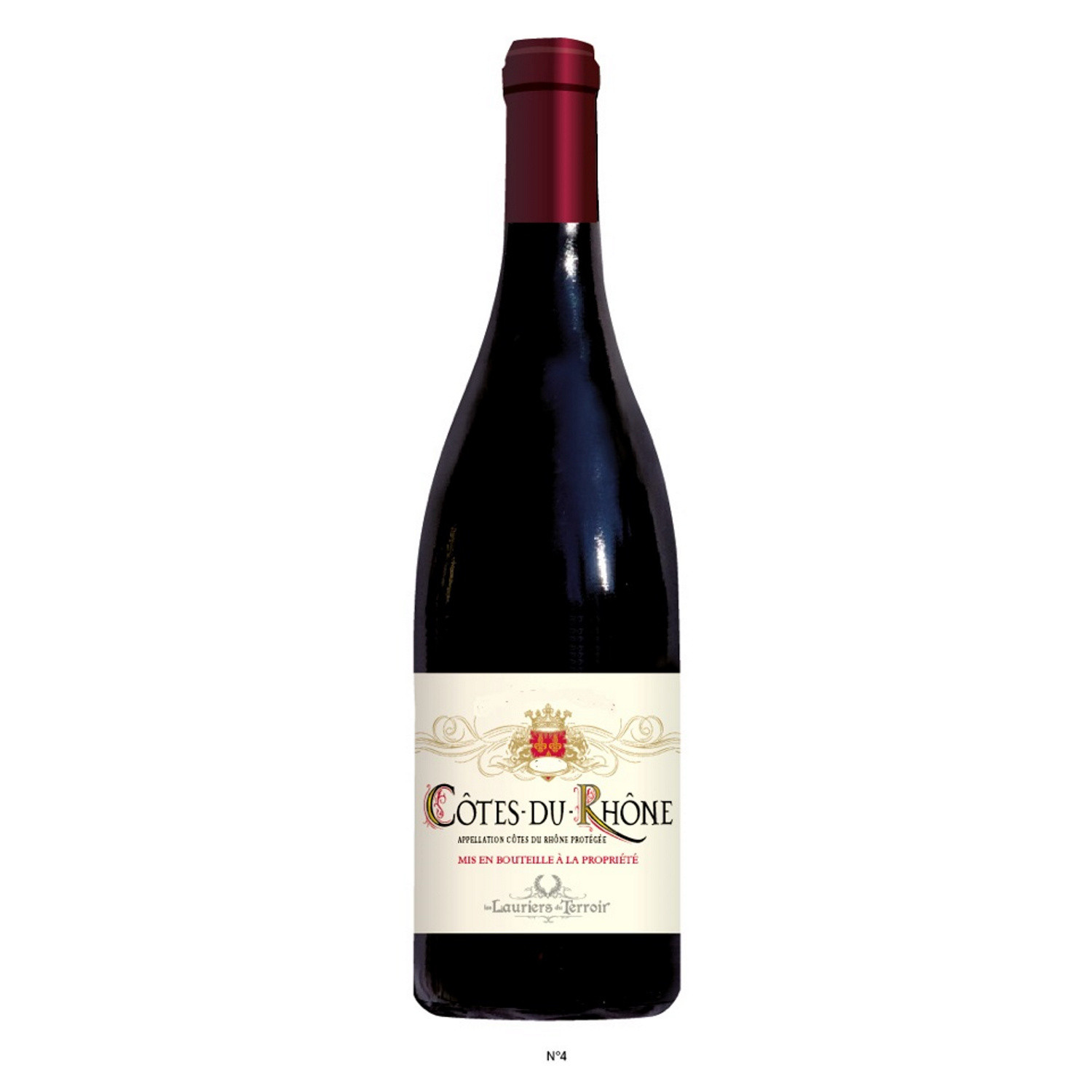 Vin rouge Côtes-du-Rhône  LES LAURIERS DU TERROIR 