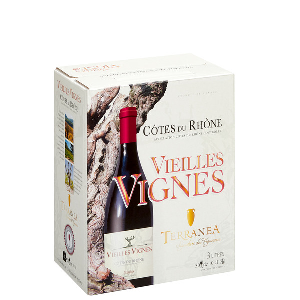 VIEILLES VIGNES TERRANEA AOP CÔTES-DU-RHÔNE ROUGE
 code EAN 3760093630412 