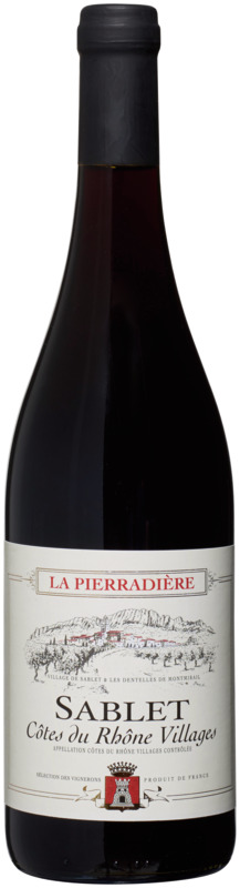 La Pierradière AOP CÔTES DU RHÔNE VILLAGES SABLET ROUGE La Pierradière code EAN 3760093632911 